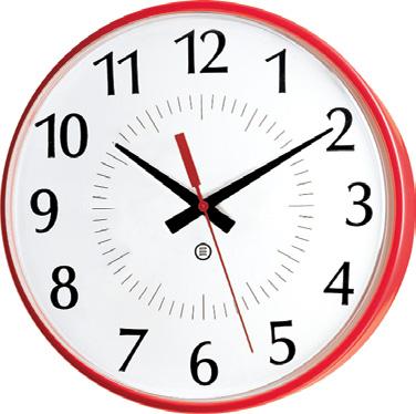 Available with multiple clock face graphics and finishes.