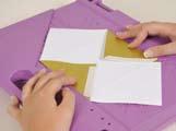 Fold the shorter outside edges towards the centre. Apply double-sided tape to the bottom flap s edges. 5.
