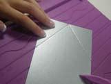 diagram below. 6. Crease the lines and pull the card together to form the shape shown here.