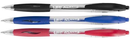 BIC Atlantis Ballpoint BIC 4 Colors High comfort retractable ballpoint pen.