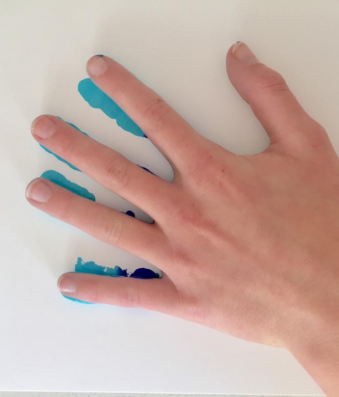 STEP 2: Paint your hand.