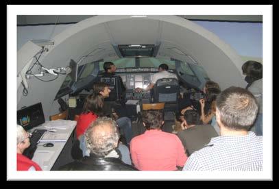 For control training Professional pilots on board A320 simulator Involved in a