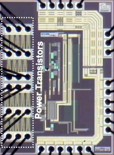 terminals of each power transistor. The used off-chip inductor and storage capacitors, referred to as L, C 1, and C 2, respectively, are 22 µh and 35 µf, respectively. Fig. 18. Chip microphotograph.