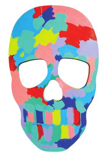 Skull Face I Acrylic on wood 74 x 122 cm 20,000