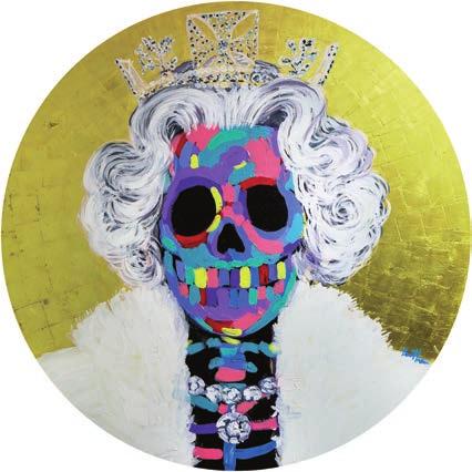 Queen Elizabeth II Bradley Theodore has built his career as an artist by creating his own interpretation of icons throughout the ages.