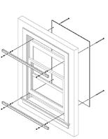DOUBLE HUNG WINDOW 10. TOOLS AND HARDWARE REQUIREMENTS 3/8 carriage bolts (Length determined per window depth.) Washers. Nuts. 11. MEASURE AND CUT Measure window opening (width and height.