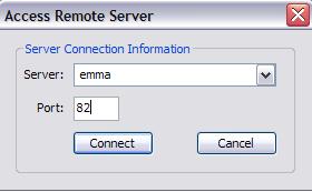 accessing the remote ImageServer.
