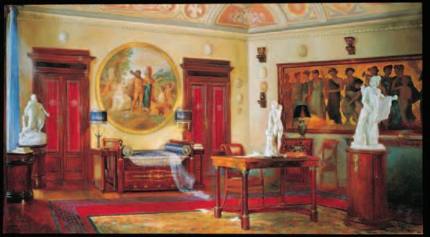 Versace Interior, oil on canvas, 60 x 110cm (43
