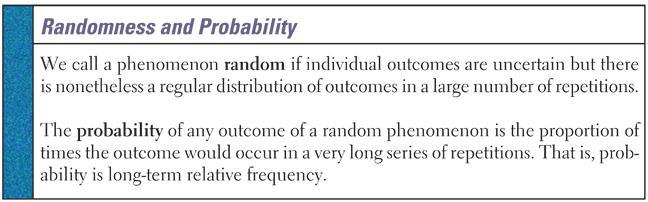 6.2 Probability Models Proportion of heads to tails in a few tosses will be