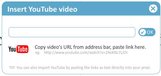 Slide 3 After you had chosen YouTube video, and screen will pop up that will look like this. You will paste your URL that you copied off of the site, and paste it in the box below.