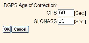 message since they were received. For example, if you lose the radio link, you can use GLONASS for 30 seconds, but keep GPS for 60 seconds: 14.