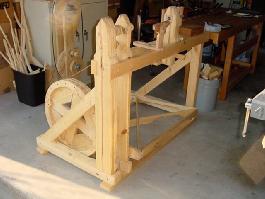 Here are a few photos of the completed lathe.