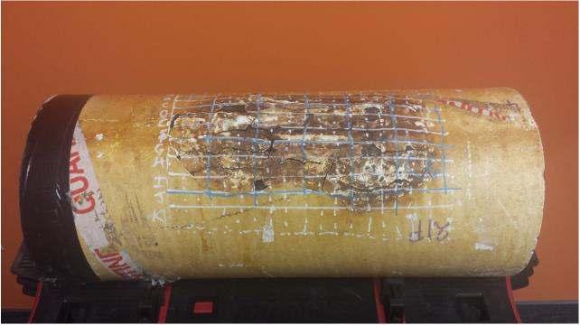 Picture Courtesy of Oceaneering International Figure 7. Dynamic-mode C-scan of a scab corrosion area 4.