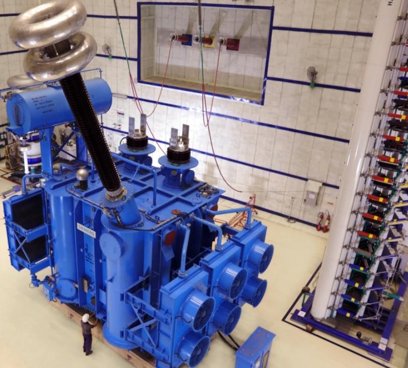 5kV / 420 2 kv, generator transformer (GSU) - successfully tested in first