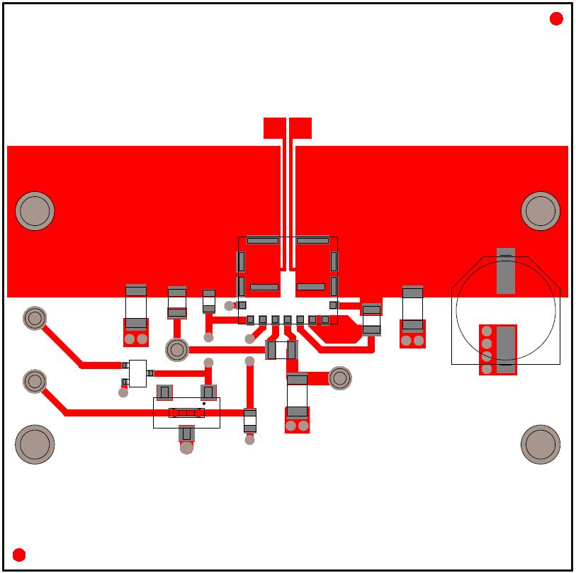 Figure 6: PI2161-EVAL1 layout top layer. Scale 2.