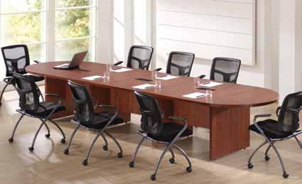 Laminate Conference Tables Boat Shaped Conference Table shown in Cherry. PL192BS List $1795 C.
