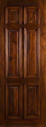 S quare Six Panel Mahogany Doors 116P 3 0 x 6 8 3 0 x 8 0 3 0 x 6 8 x 1 3/4 3 0 x 8 0 x 1 3/4 Decorative Options: Iron Forged
