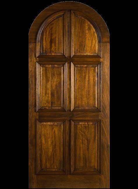 F ull Radius 6 Panel Mahogany doors