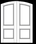 D ouble 2 Panel Doors 6100 (Shown with