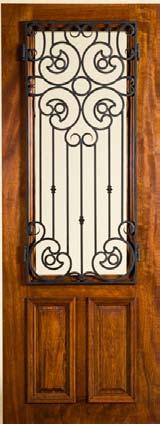 M ahogany Doors with Iron Grilles FG1123 (with Santa Fe Grille) FG1134 (with Malaga