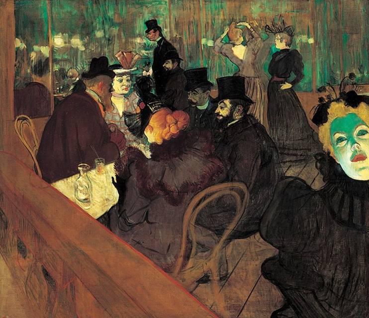 Henri de Toulouse-Lautrec At the Moulin Rouge Art Institute of Chicago.