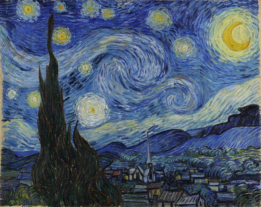 Vincent Van Gogh, Starry Night, 1889. Oil on canvas.
