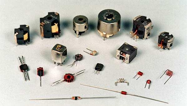 Many inductors have a magnetic core made of iron or ferrite inside the coil, which serves to increase the magnetic field and thus the inductance.