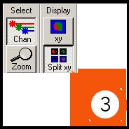 In the Color Palette list, you will find Range Indicator which is a lookup table (LUT) that assigns red pixels to areas
