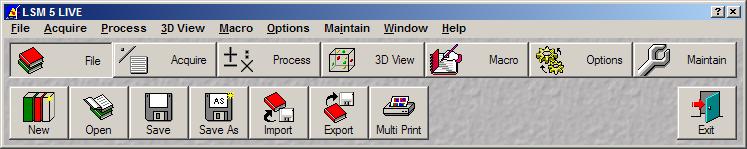 Getting Started with AIM 4.2 The AIM software is contained within the stand-alone toolbar illustrated below.