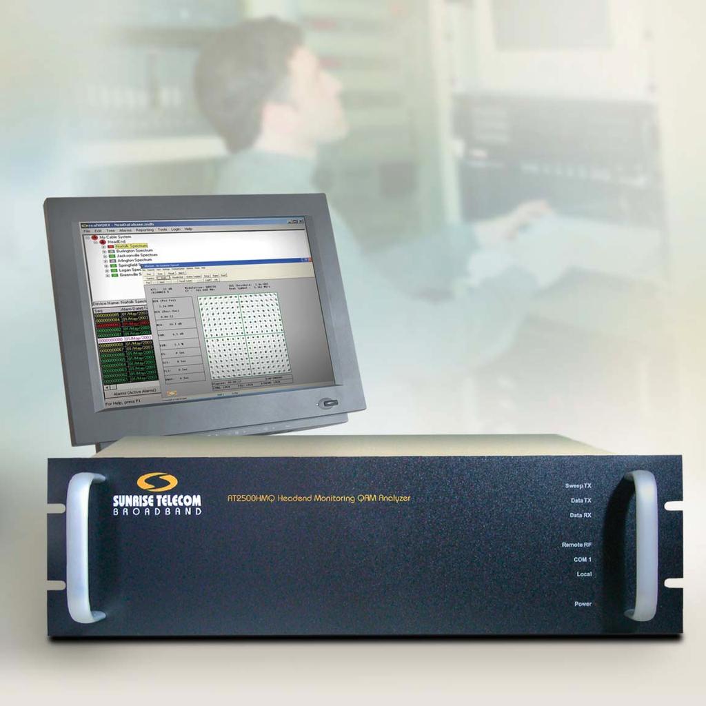 AT2500HM SERIES RACKMOUNT CATV/QAM SPECTRUM ANALYZER Lab-grade measurements and performance designed specifically for broadband requirements The AT2500HM series rackmounted headend spectrum analyzer