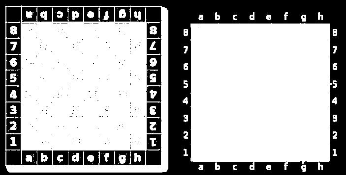 repetition of position. Each square of the chessboard is identified with a unique pair comprising a letter and a number.