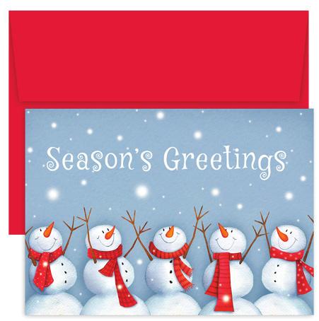 Holiday Cards Red Foil,