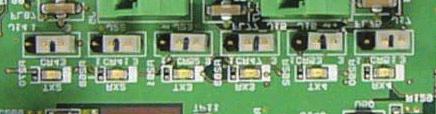 For the first and last sensor adapter in a series, their termination resistors must be set to ON.