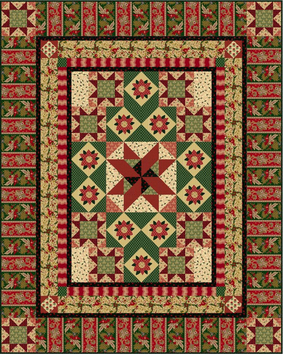 Spirit of Christmas Fabric by Judie Rothermel, Inspired by Old Sturbridge Village FREE PROJECT
