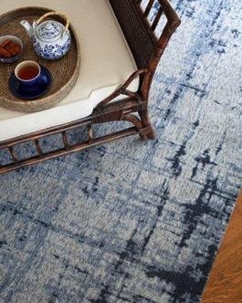 LEGACY RUGS The reloading and recycling of rugs is a popular trend. This collection emulates the look perfectly with its artisanal and weathered patchwork effects.