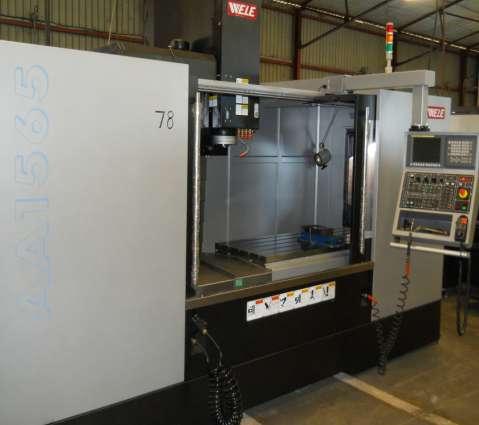 WELE CNC MILLING MACHINE WITH 4 th AXIS - 1700 x 700 x 700 Bed