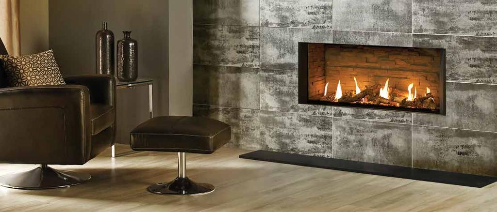 Eclipse Edge Eclipse 100 Edge with Ledgestone Effect Lining Installed as a frameless Edge, the Eclipse 100 can create a breathtaking hole-in-the-wall focal point that lets the enticing flame picture