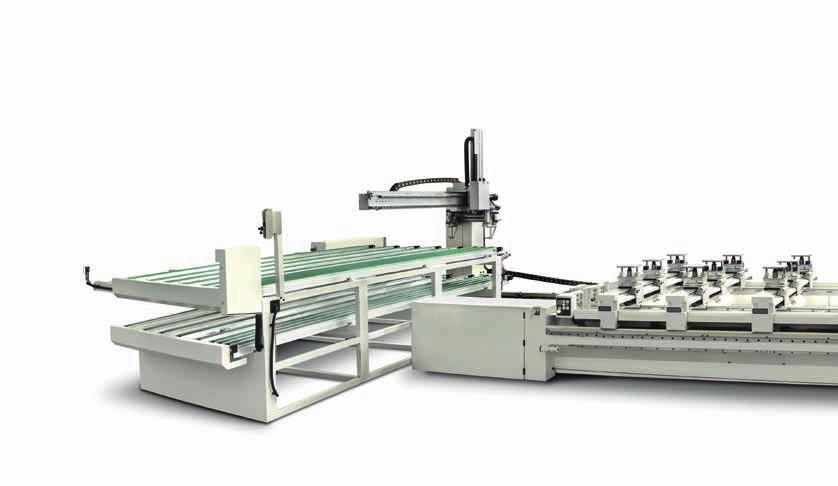 accord wd Cnc Machining cell for doors and windows Flexible work cell for the production of door and window frames, fitted with automatic loading and unloading.
