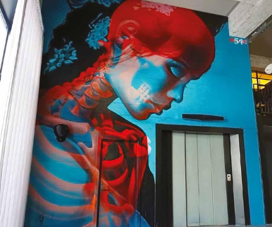 On the cover Efect 3d, cu 6 aperta_mai/2018 Insane51, un artist dedicat artei urbane, excelează în realizarea lucrărilor murale, folosind tehnicile 3D, pentru