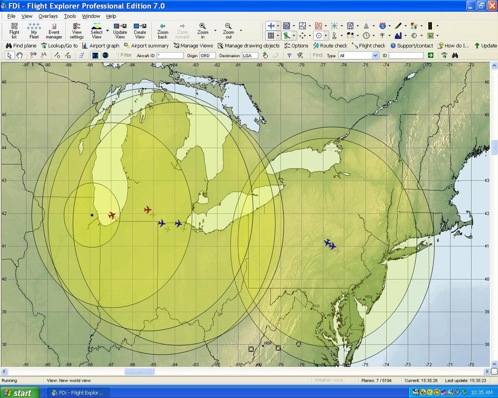 Flight Explorer ASD Aircraft Situation Display (ASD) Traffic Flow of potential