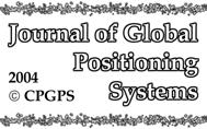 Journal of Global Positioning Systems (4) Vol. 3, No.