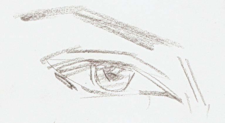 To help us find the location of the iris, we simply use the shape of the eye as a guide, remembering that the shape or
