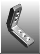 The right angle t-nuts have (6) tapped holes. This allows the t-nuts to also be used as sliding tooling locators.
