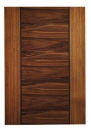 Matte Glass Milano Box with Standard slats in Clear Anodized finish Sync is a wood veneer