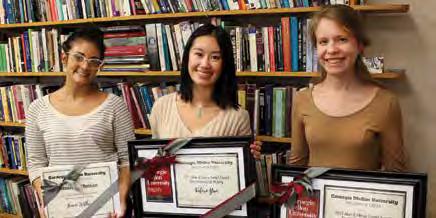 The 2017 winners were Abigail Salmon and Valerie Yam, both professional writing majors, for their collaboration on an instructional document titled, How to Wear the Kiltie Band Uniform.