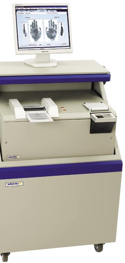 Enhanced Definition 3000 Series Family Enhanced Definition 3800 Booking Station with Integrated Full Hand Scanner Standalone system with state-of-the-art full hand scanner to help solve more crimes.