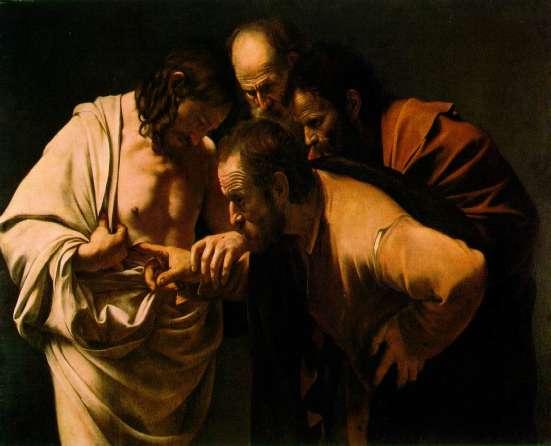 Incredulity of St. Thomas by Caravaggio Incredulity of St. Thomas- is a painting by the Italian Baroque master Caravaggio It is about St.