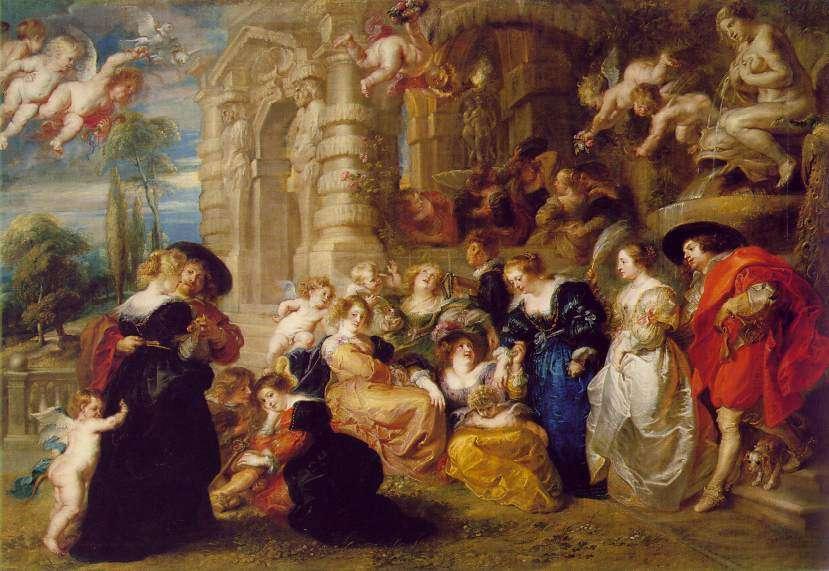 Garden of Love by Rubens Rubenesque = Rubens's word for female beauty.