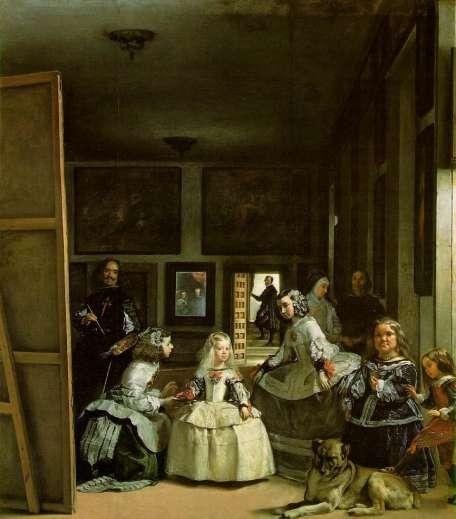 Las Meninas by Velazquez This painting shows real images of the human figure.