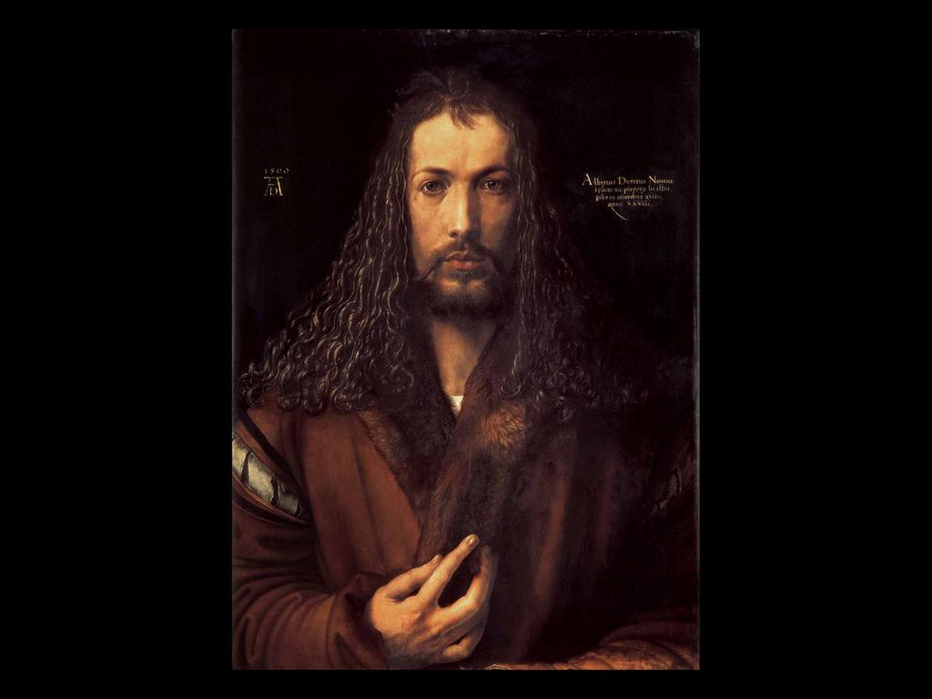 Durer was the Leonardo of Northern Europe. This painting has been described as Christlike.